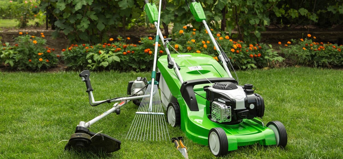 фото: landmarkt.at/ сад дача огород участок техника триммер газонокосилка советы