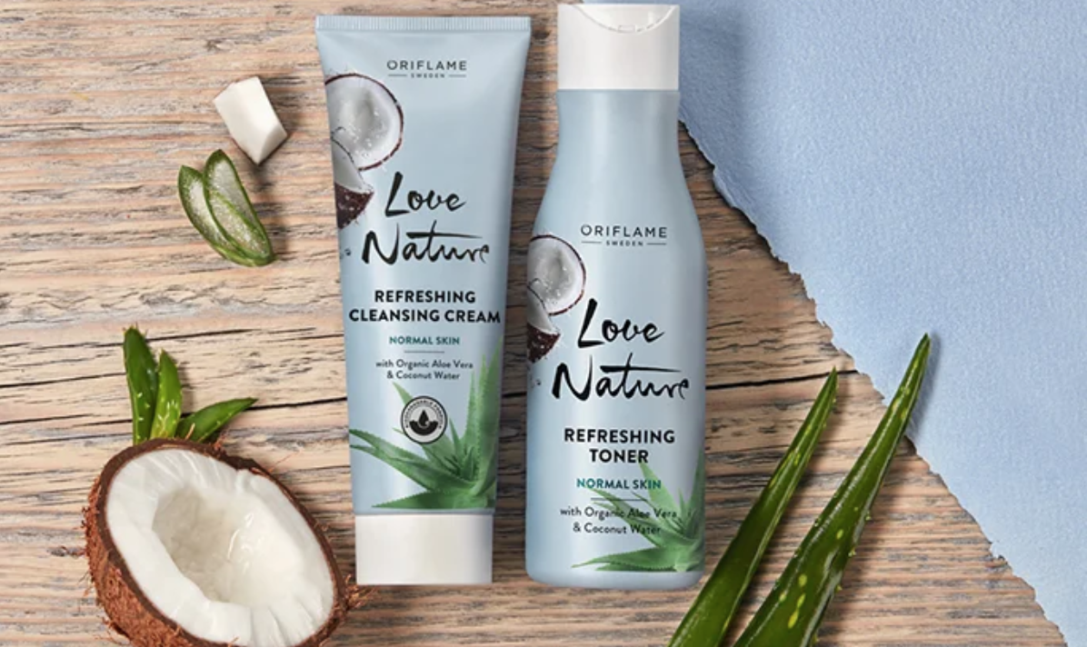 Тоник алоэ и Кокос Орифлейм. Орифлейм кокосовая умывалка. Тоник Love nature Oriflame.