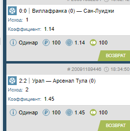 Также серия D Италии и кубок России