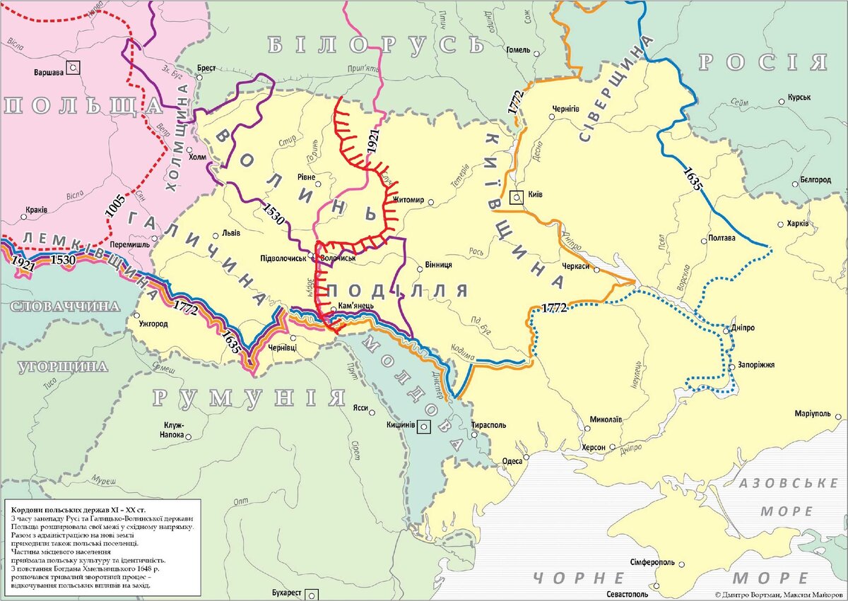 Карта рек украины подробная