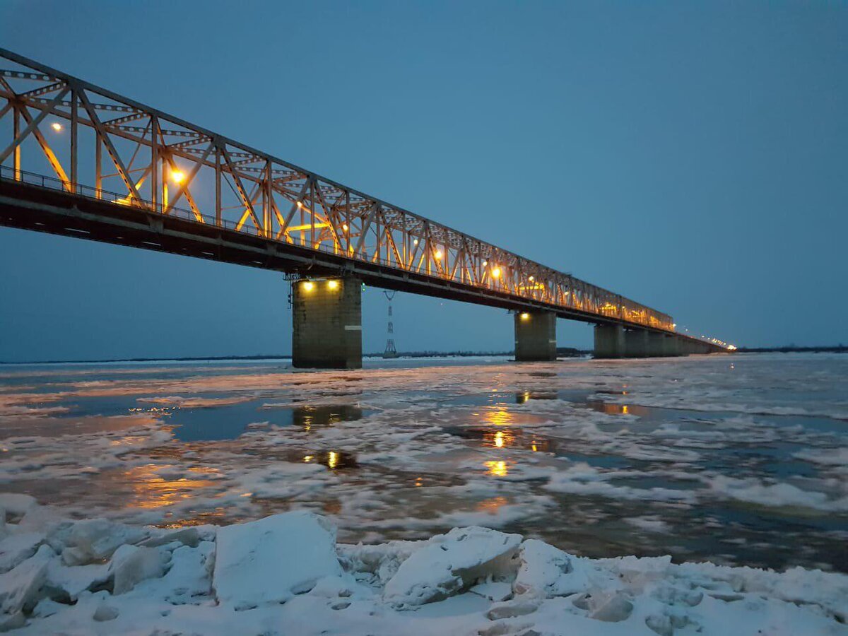 река амур зимой