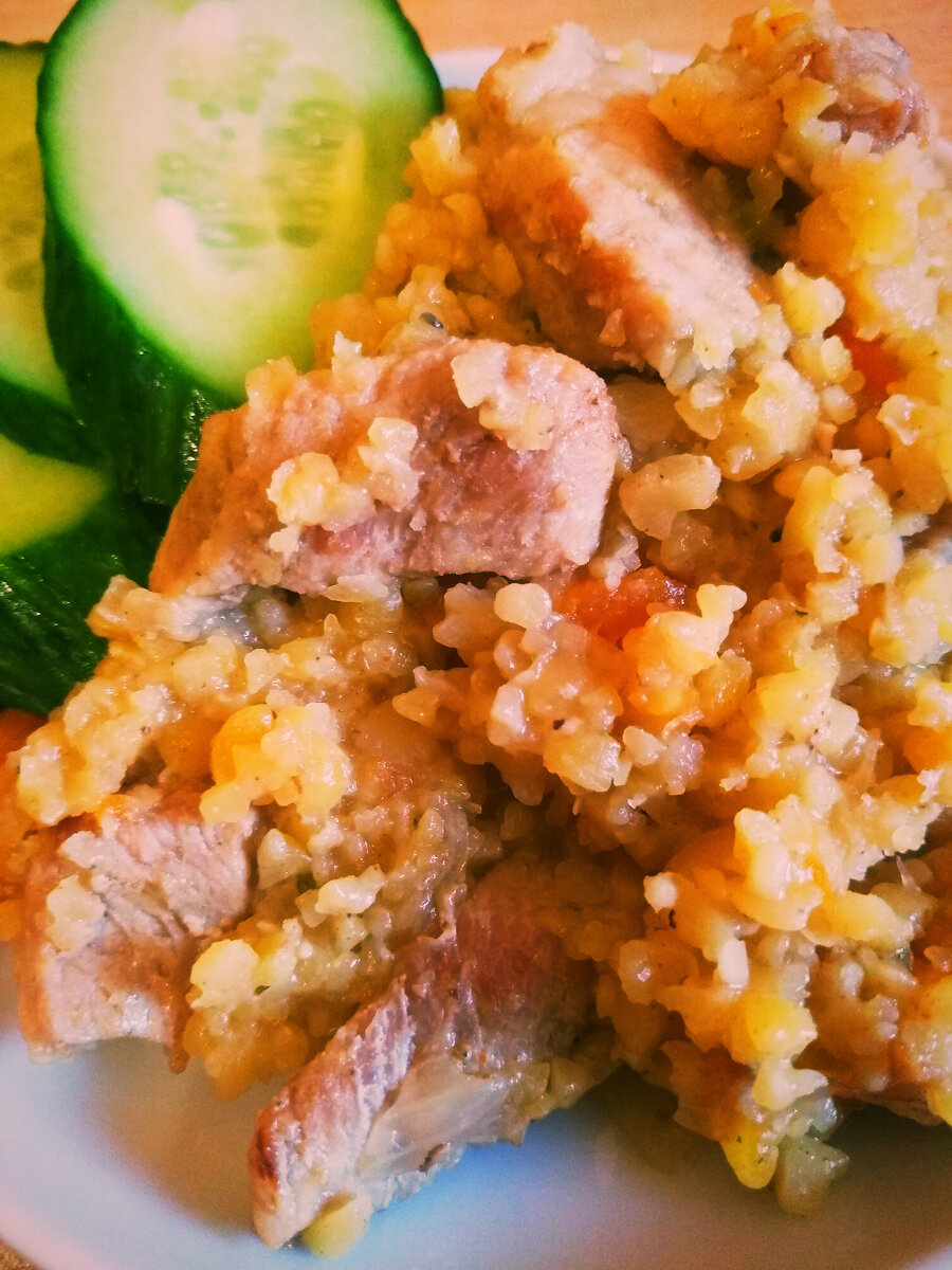 Очень сытная каша, пальчики оближешь