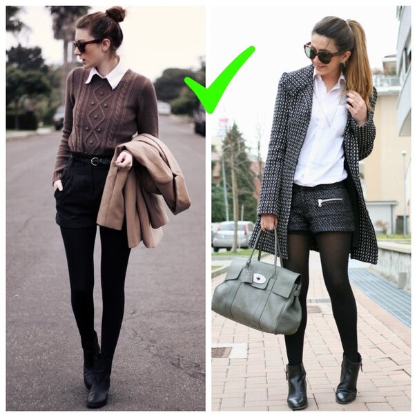 Носить шорты можно даже зимой, если знать, как.