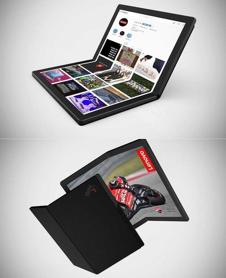  Речь о Lenovo ThinkPad X1 Fold Обсудить Напомним, что буквально сегодня стартовала ежегодная технологическая выставка CES 2020, в рамках которой многие компании анонсировали свои новые разработки. Так, китайская компания Lenovo подготовила сразу несколько устройств, в числе которых первый в мире планшет с гибким экраном под названием Lenovo ThinkPad X1 Fold.