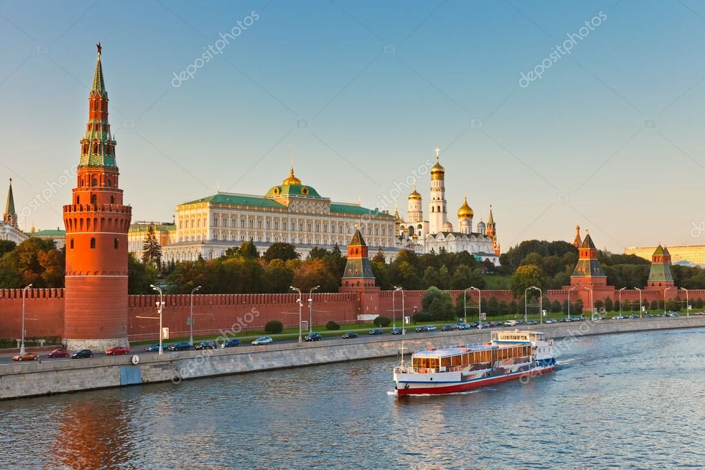 Московский Кремль на закате