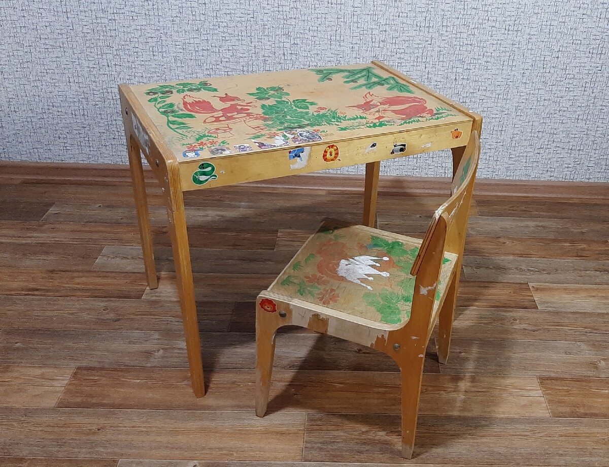 Переделка советского детского столика