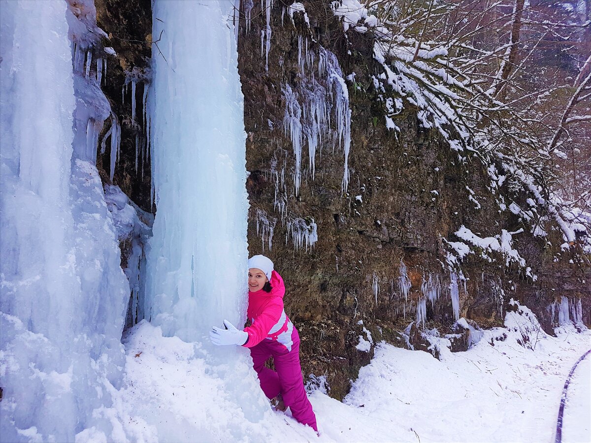 Фотография: Гуамское ущелье зимой