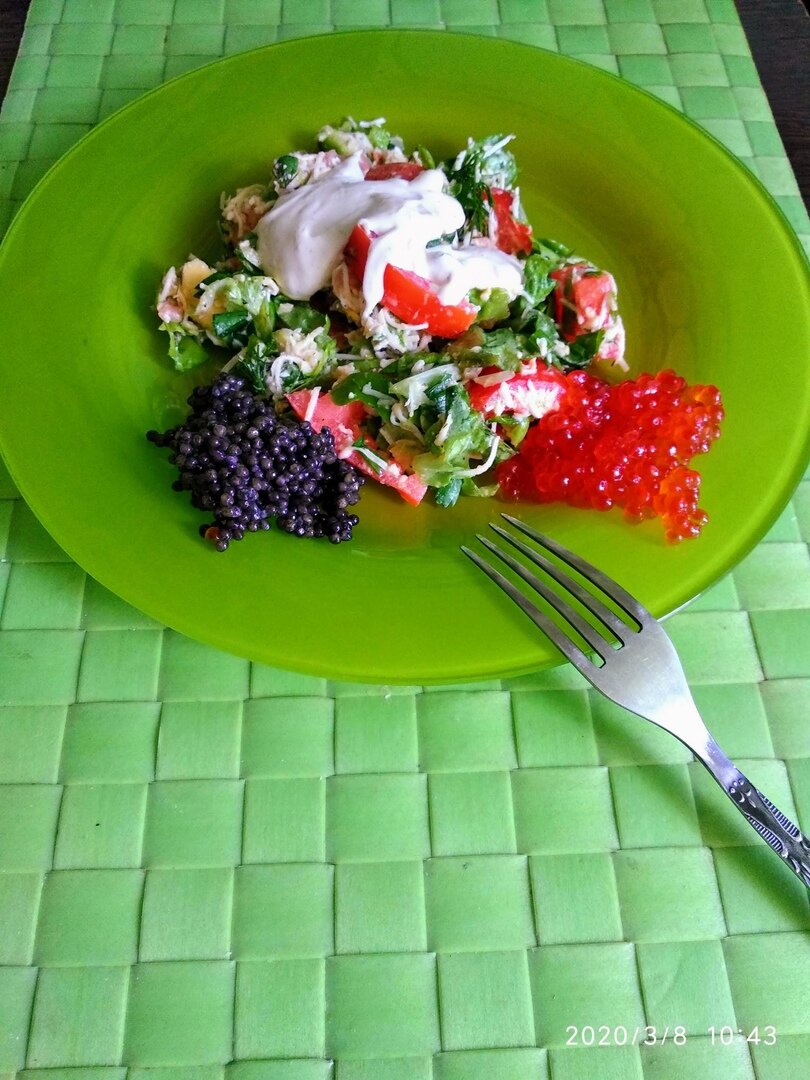 Ну чем не царский салат?