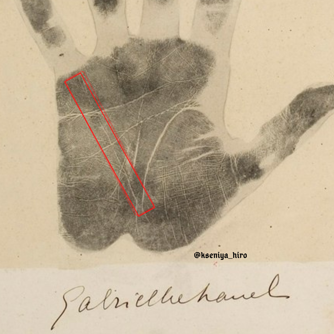 Отпечаток руки Коко Шанель