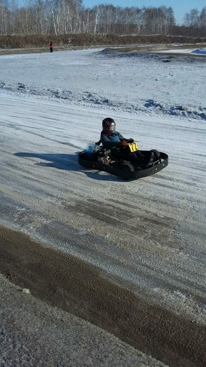 Зимний картинг. Челябинск. Трасса 74.