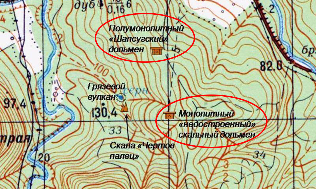 Карта с нашей поездки на Шапсугу