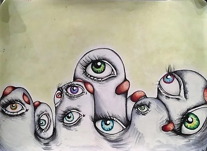 Рисунок девушки с шизофренией. Источник: Яндекс.Картинки