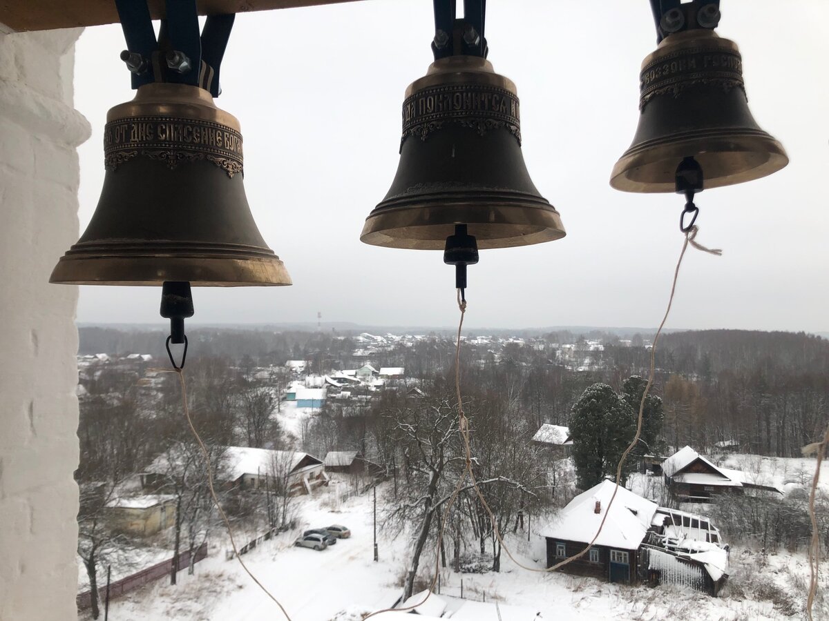 Вид с колокольни с.Богородское Нижегородской области