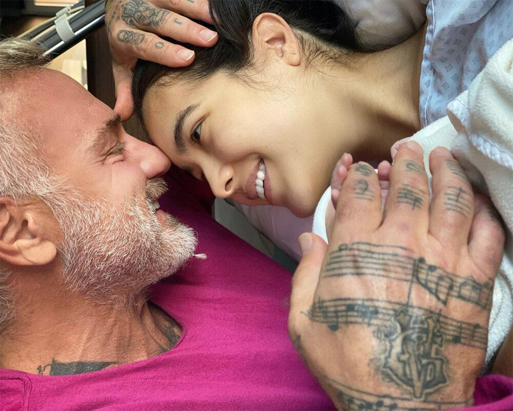 Джанлука и Шэрон с новорождённой дочерью Фото взято из открытых источников информации