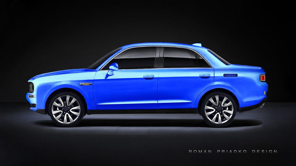 Рендер нового «Москвича», фото: Roman Priadko