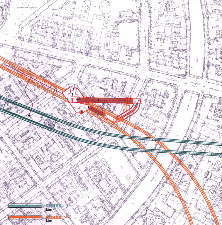 Карта туннелей метро спб