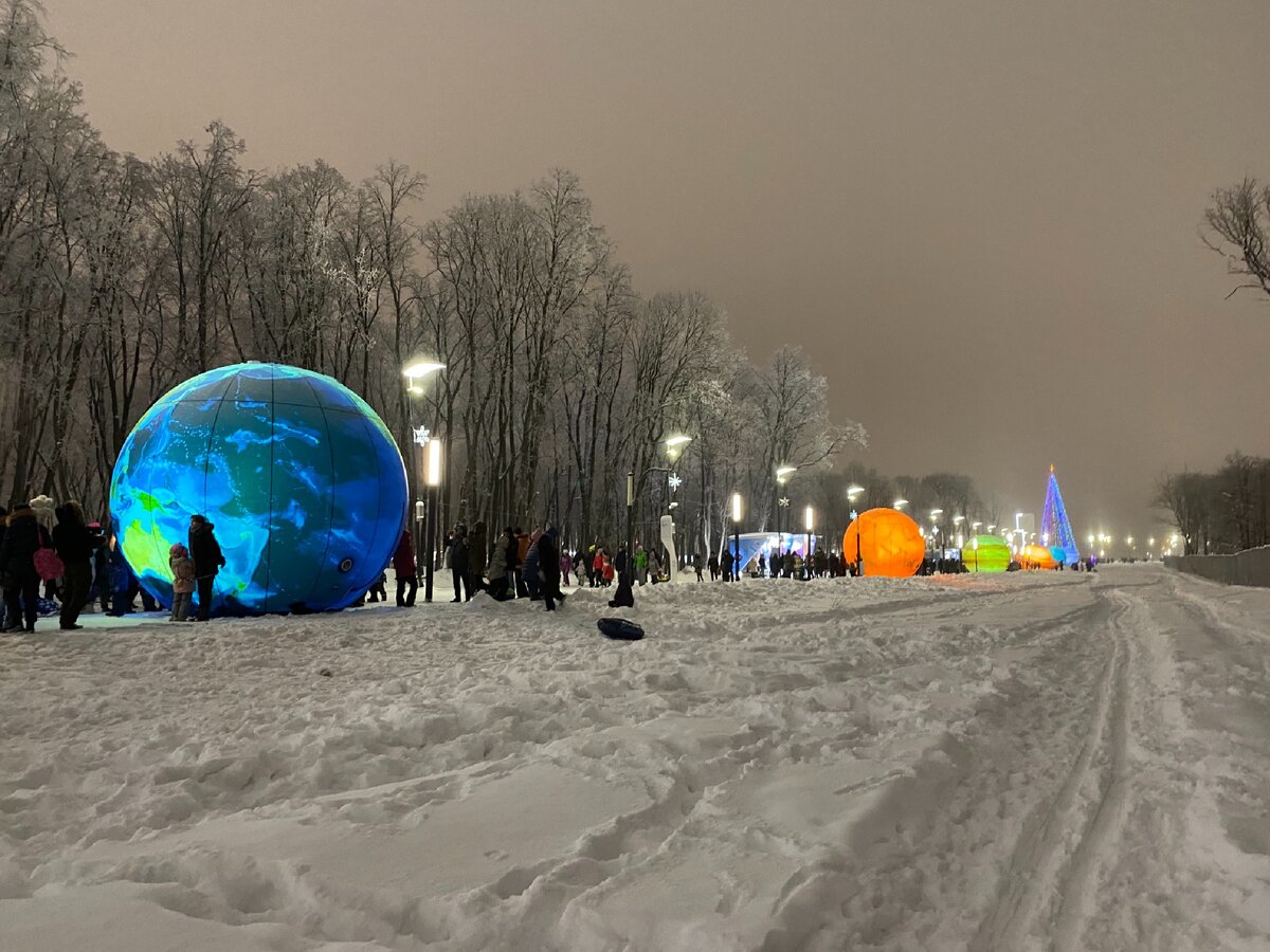 парки самары зимой