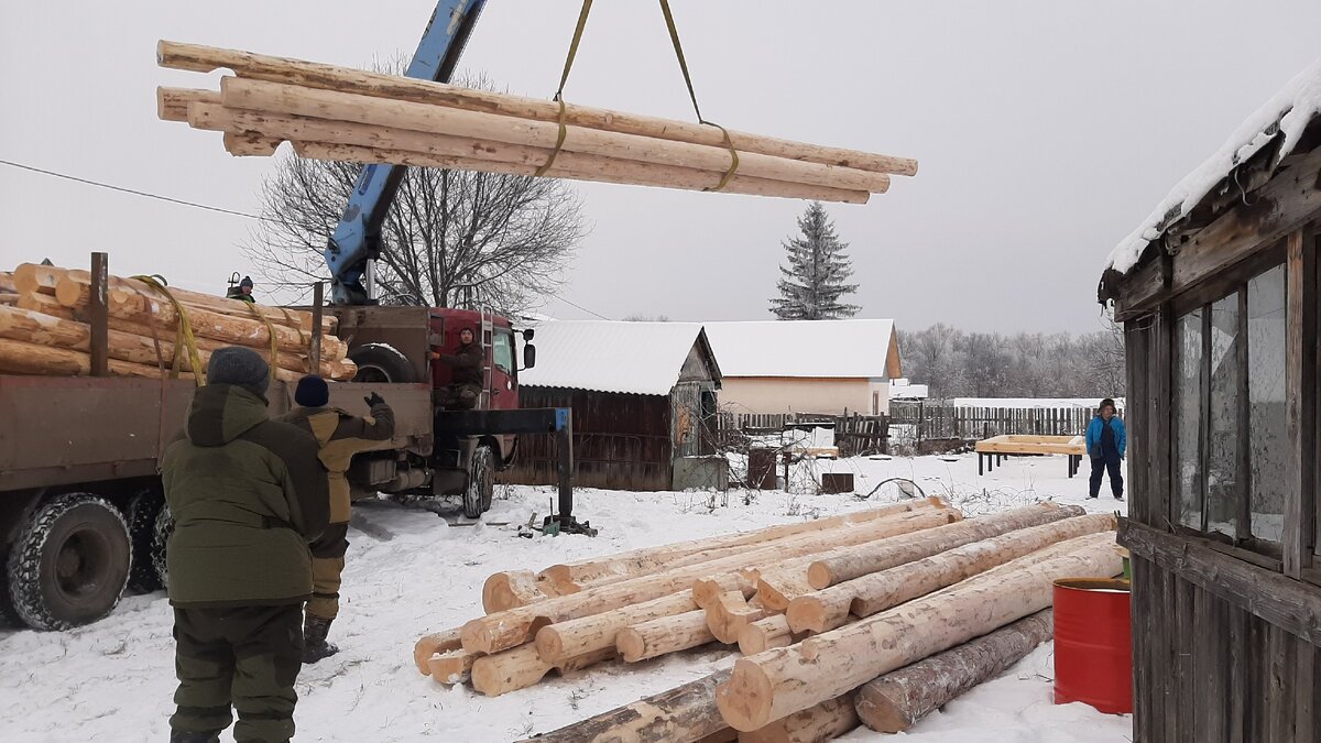 Сборка сруба 6x8м в Чашу | 