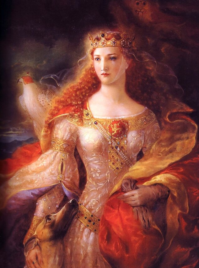 Элеонора Аквитанская. Изображение взято из О.И.