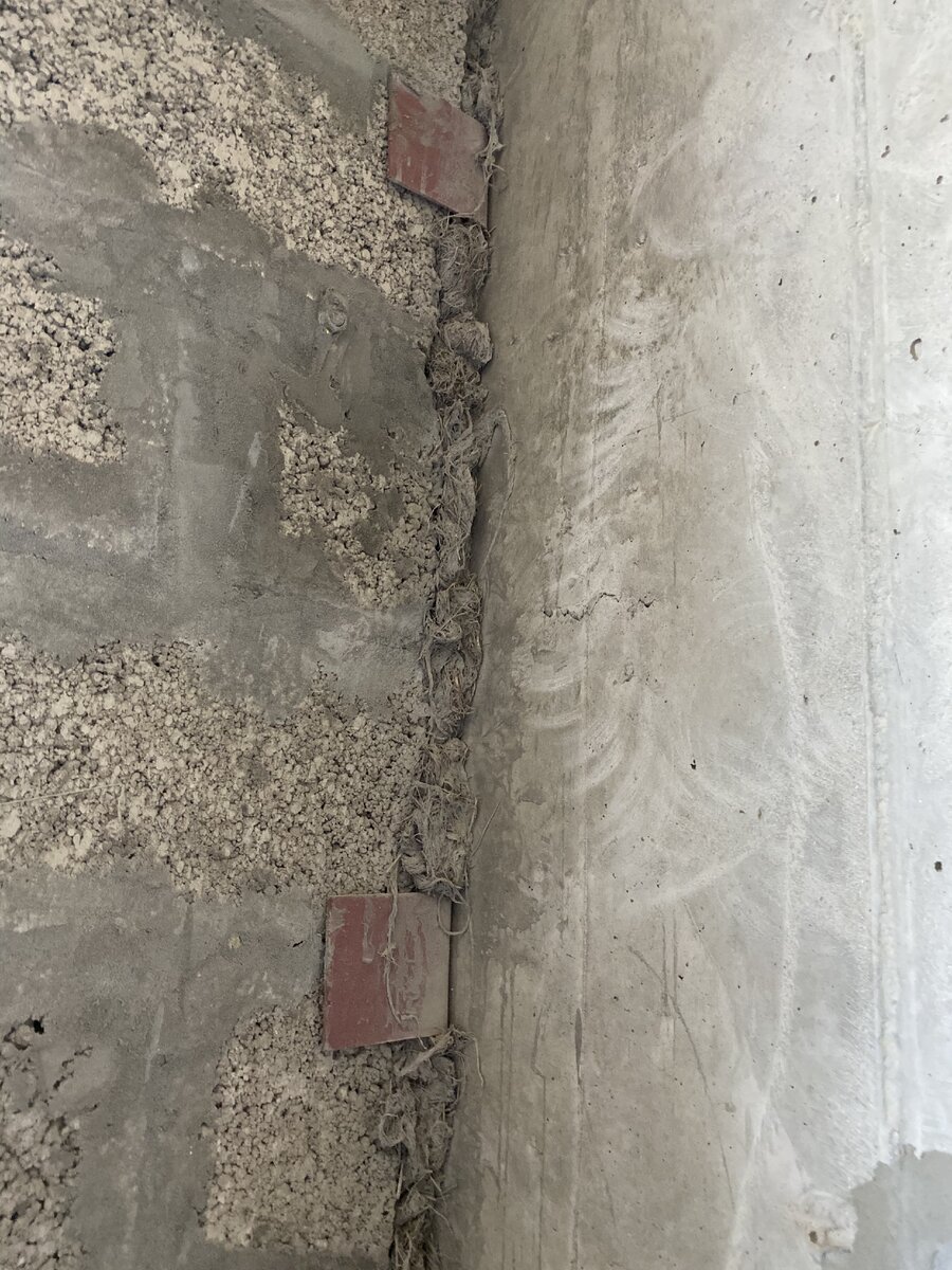 Общее состояние новостройки до начала ремонта