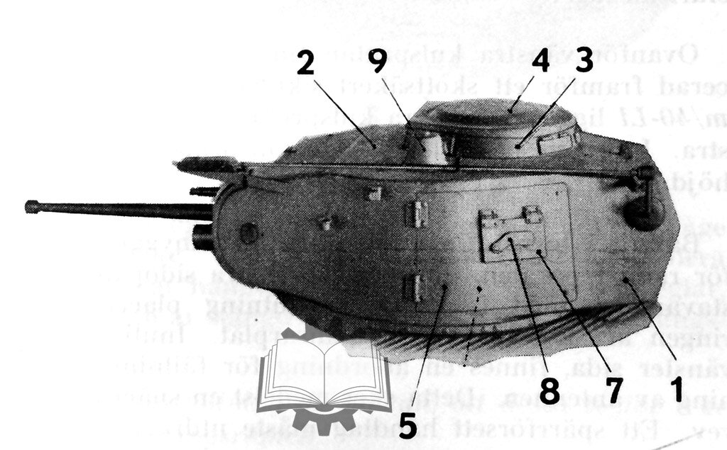 Переделанная башня, которую получил Strv m/39.