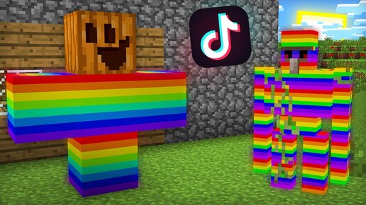 ПРОВЕРИЛ РАДУЖНЫЕ ЛАЙФХАКИ ИЗ ТИК ТОКА В МАЙНКРАФТ 100% ТРОЛЛИНГ ЛОВУШКА MINECRAFT КОМПОТ