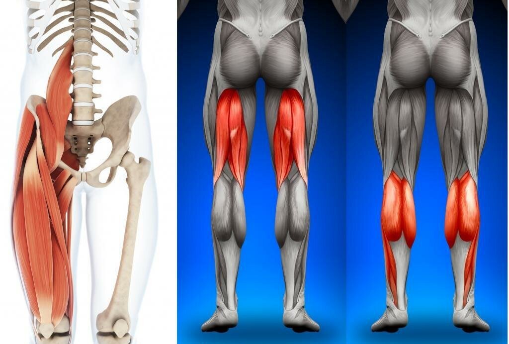 Мышцы нижней конечности без подписей
