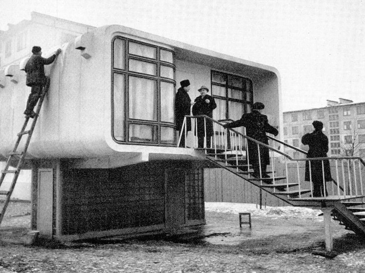 Экспериментальный пластиковый дом Ленинград 1961