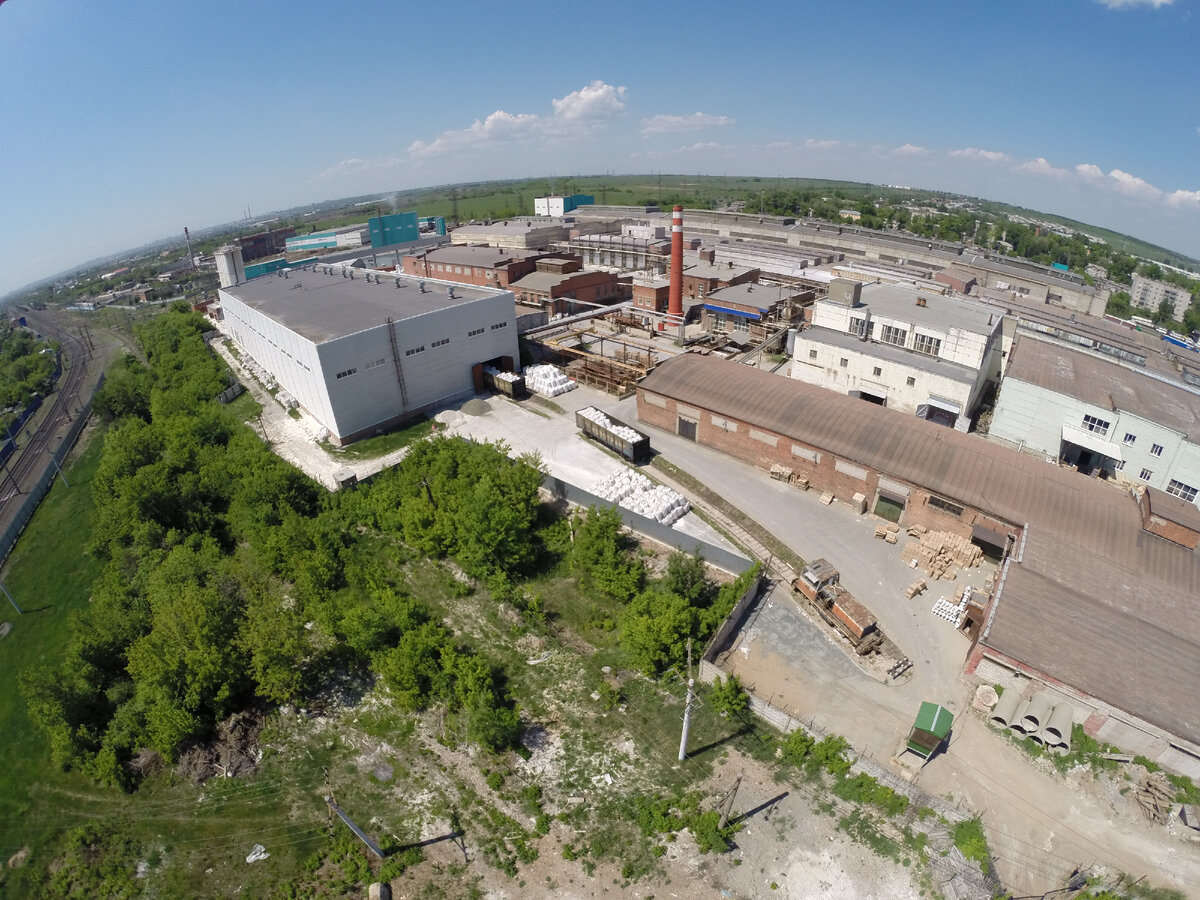 Территория производства керамогранита 