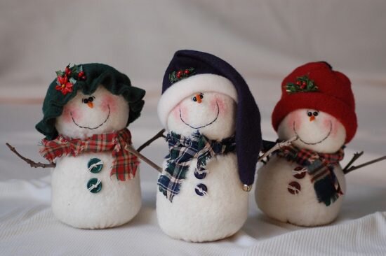 Дед мороз и снеговик своими руками из соленого теста