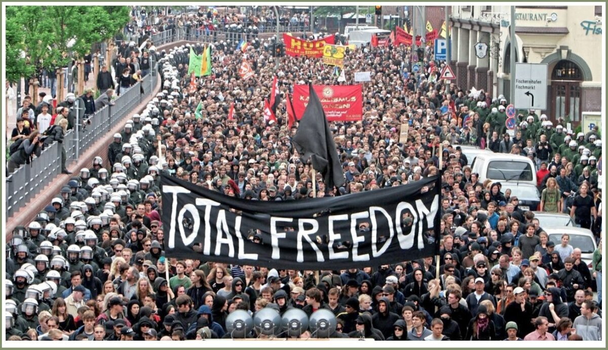 Митинг антиглобалистов. Фото из Яндекс.картинки