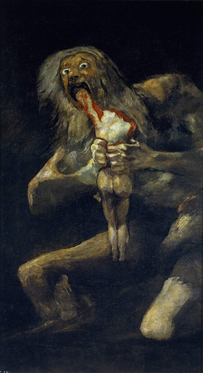 Франсиско Гойя. «Сатурн, пожирающий своего сына». 1819–1823. Фото: Museo del Prado