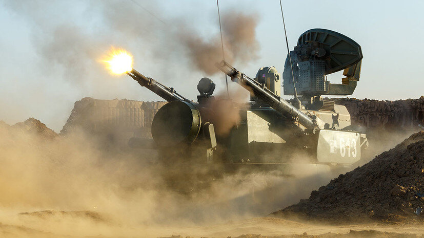     Стрельба из ЗРПК «Тунгуска-М1»  Минобороны РФ