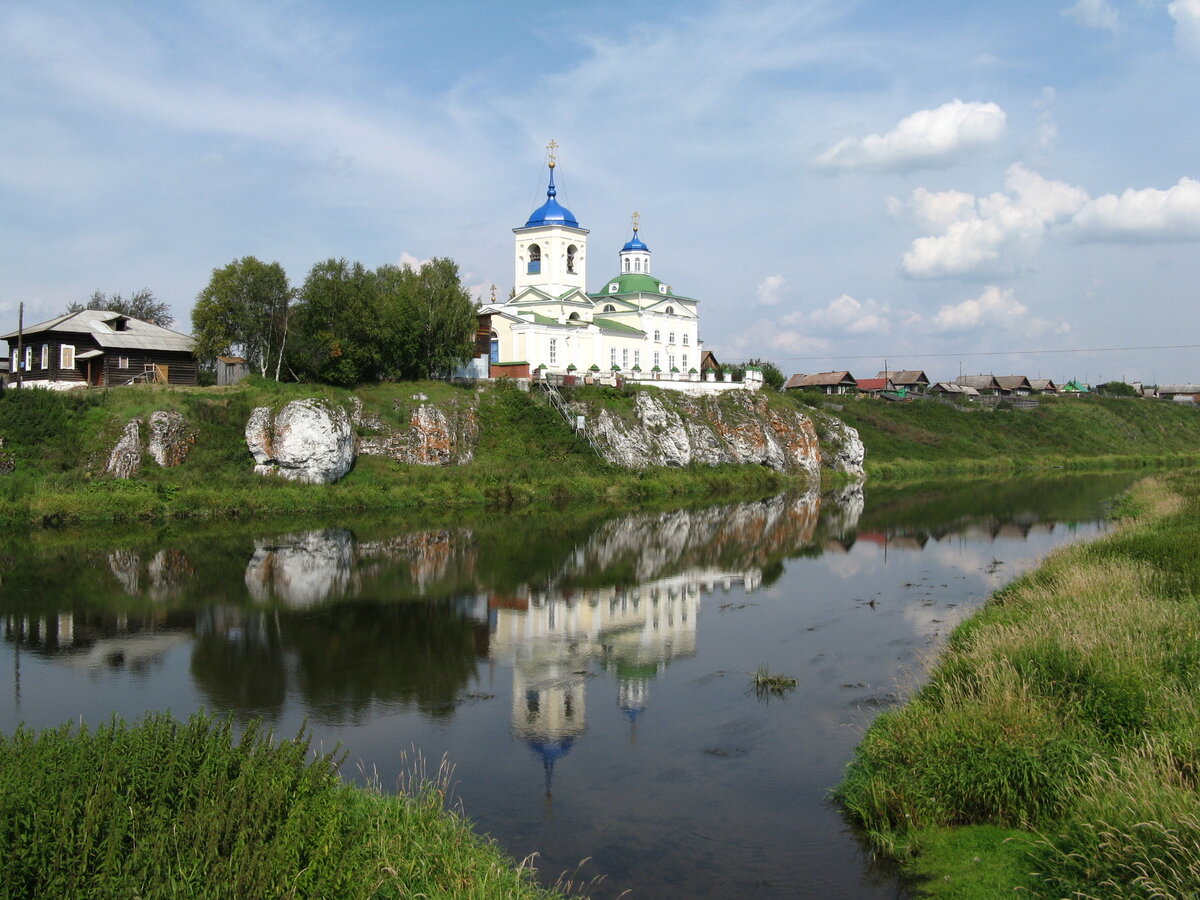 Коуровская Слобода на реке Чусовая