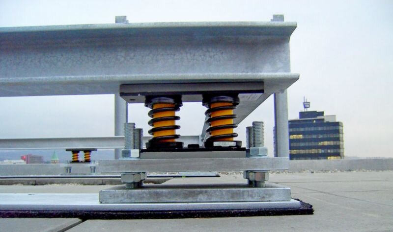 Один из вариантов амортизаторов для сейсмоустойчивого фундамента