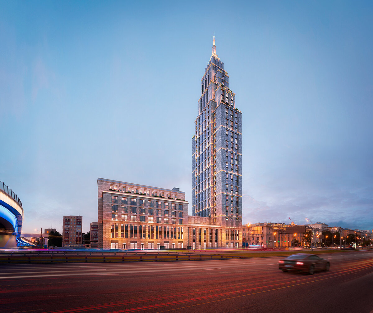  Здание АЛКОН ТАУЭР (ALKON TOWER) украшает Ленинградский проспект