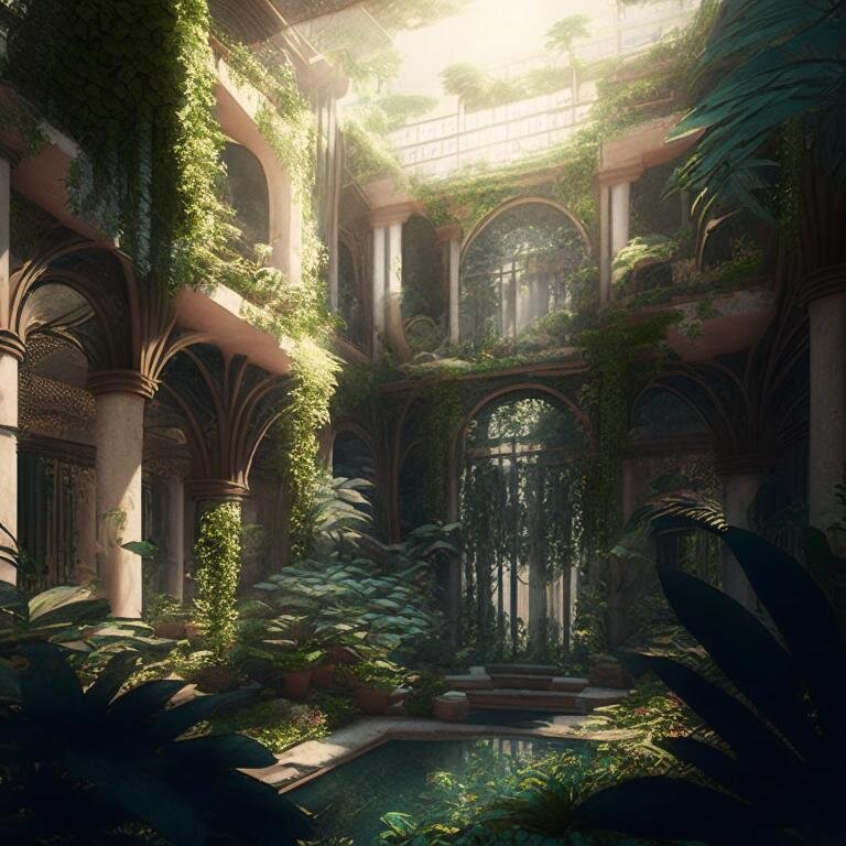 Висячие сады Семирамиды (Вавилон)