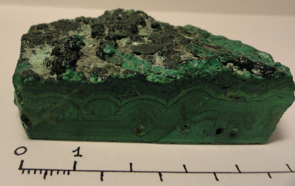 Синтетический малахит (фото автора)