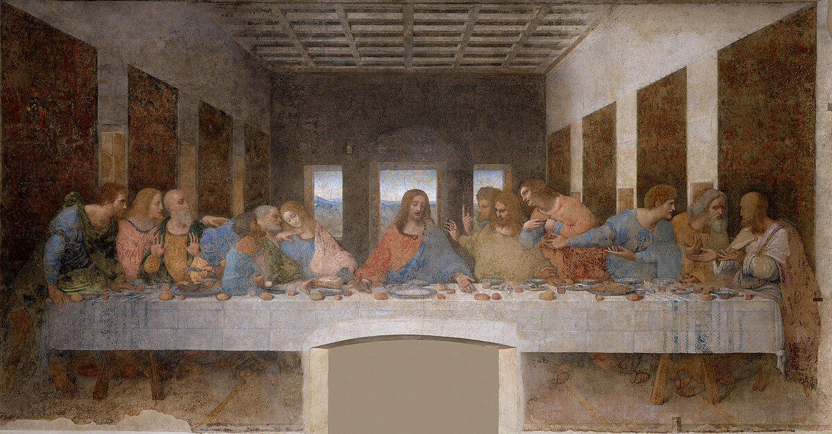 Леонардо да Винчи. Тайная вечеря. 1490-е