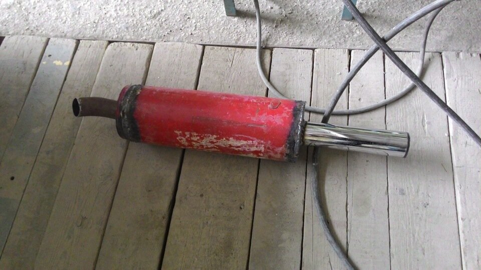 Самодельный глушитель из корпуса старого огнетушителя