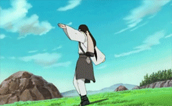 Неджи тренируется