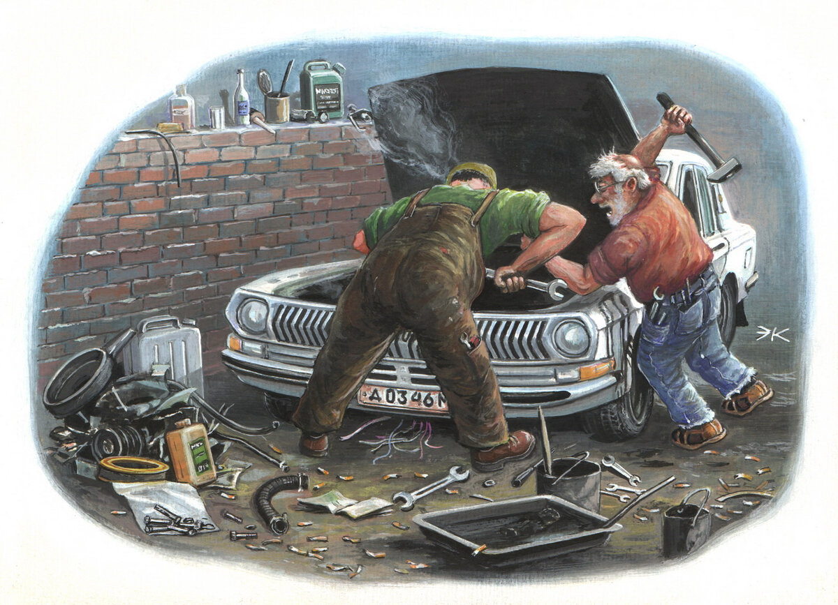 Замените мне в машине масло, фильтра, колодки и девок в салоне...