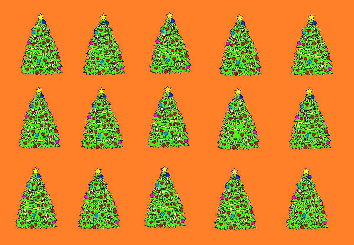 Новогодние ёлки. Тест на внимательность