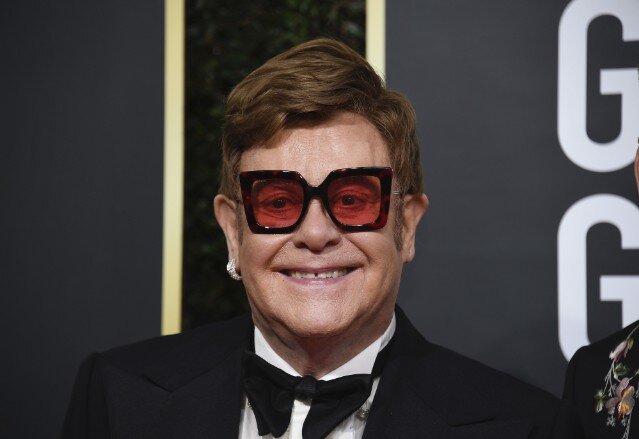 Элтон Джон на церемонии Golden Globe 2020