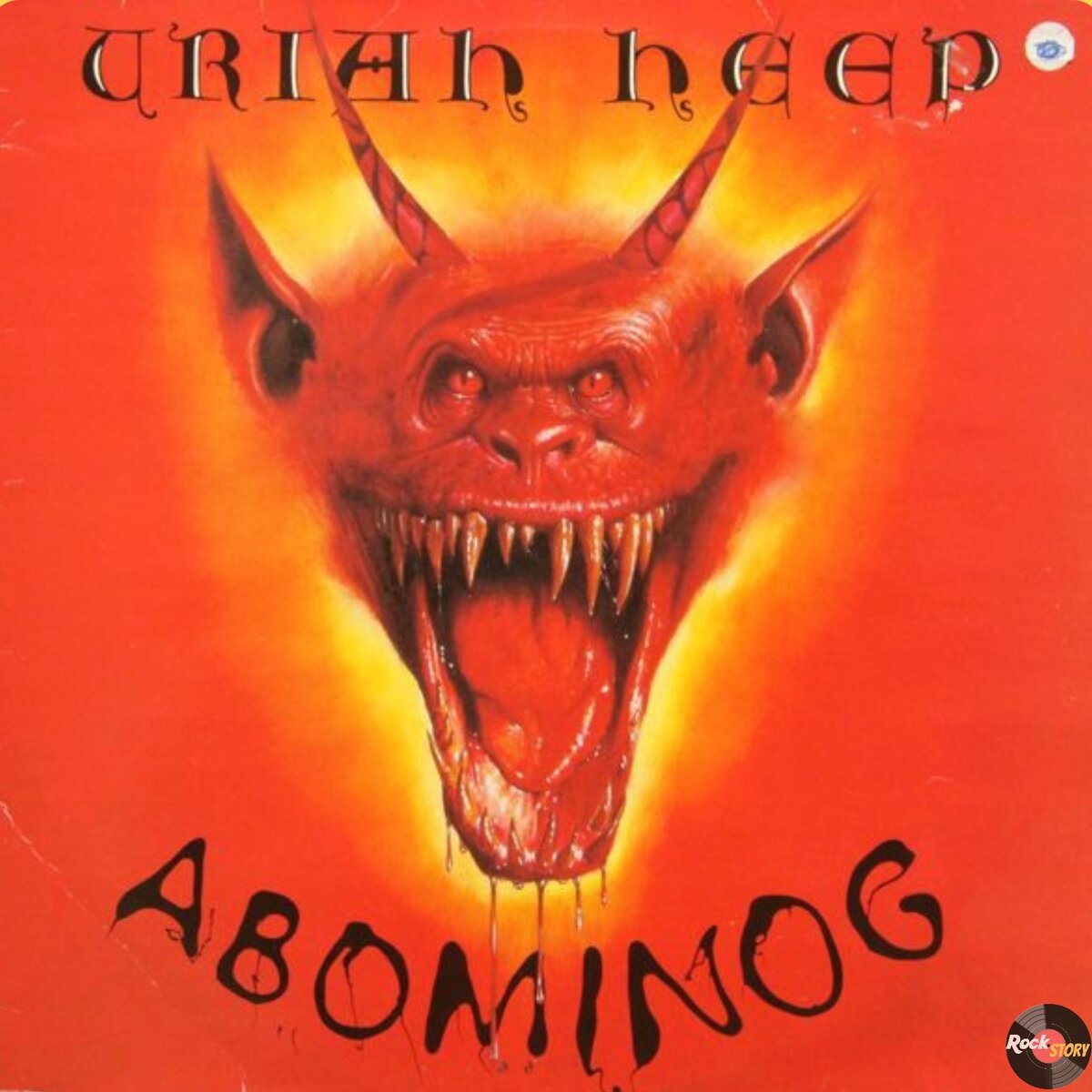 На фотографии: обложка альбома Uriah Heep ‎– Abominog