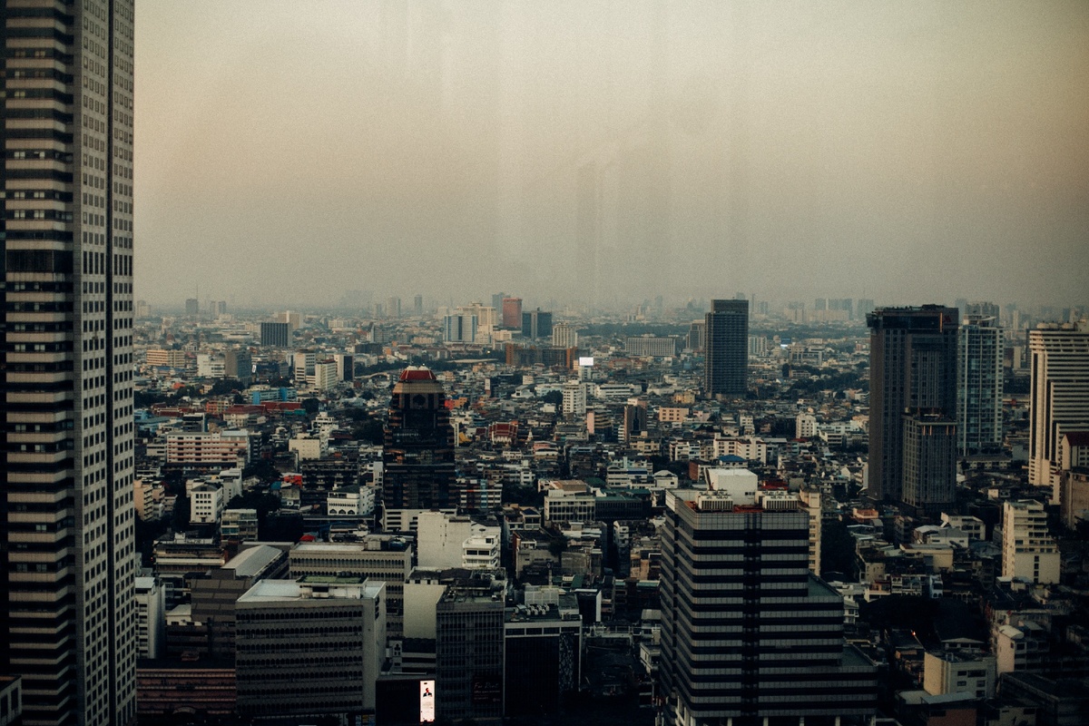 Бангкок, вид с крыши.