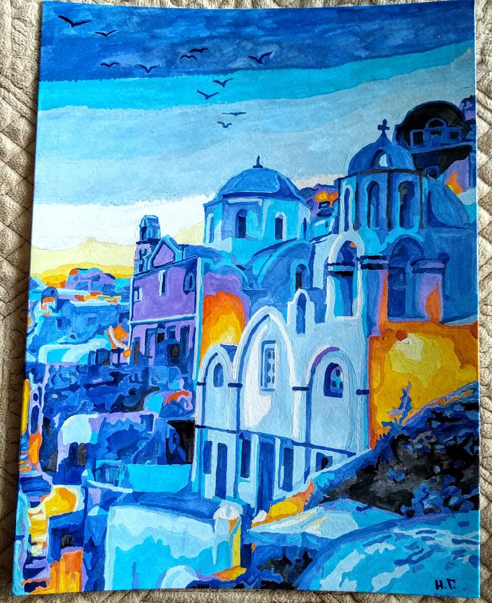 Картина по номерам из фикс-прайса - фото автора