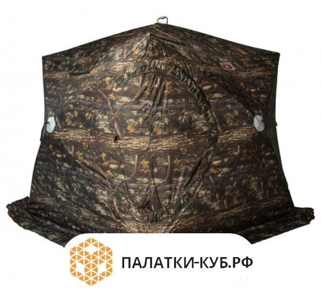 Так же у входа в палатку имеется ветрозащита, а внешний материал палатки имеет плотность - Oxford 210D, который способен защитить вас от дождя в пасмурную погоду.