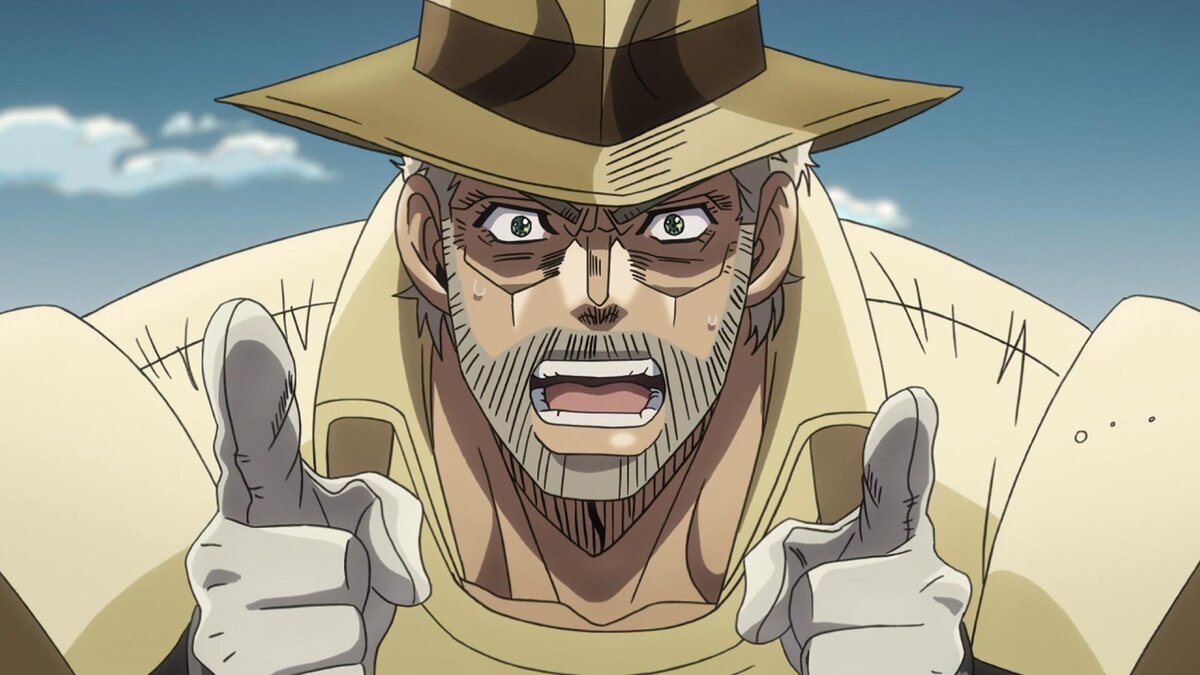 Шестидесяти девяти летний Джозеф Джостар, один из основных героев "Stardust Crusaders"