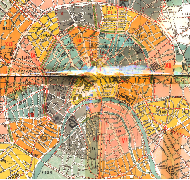 Карта Москвы, 1910 год
